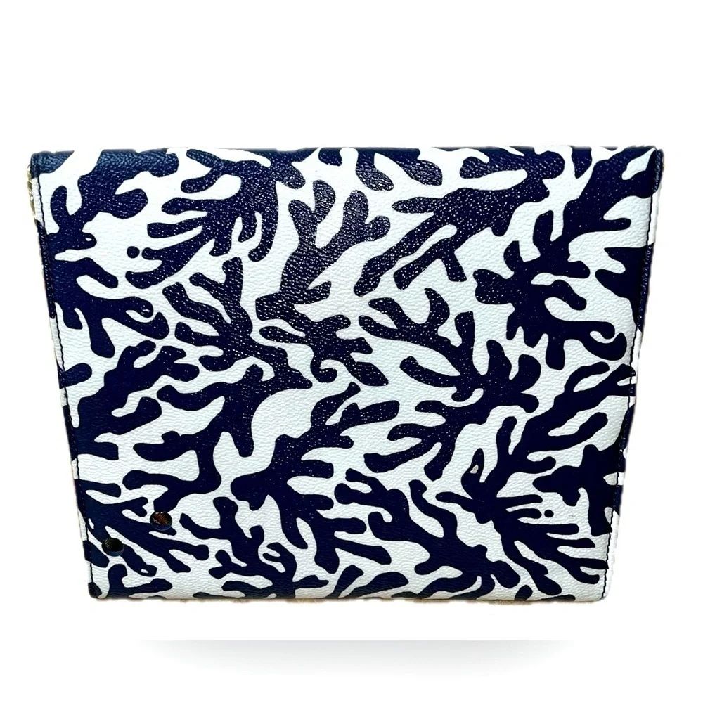 Lilly Pulitzer chain link iPad Tablet Case Treasure, Blue, White & Gold